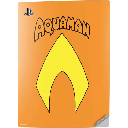 DC Comics Aquaman Classic Logo PS5 Digital Edition Console Skin